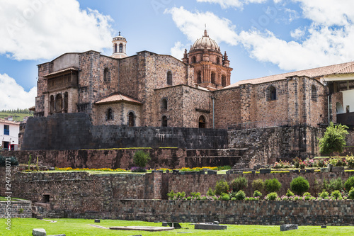 Santo Domingo Incan church in Cusco Peru