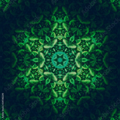 abstract digital print background green