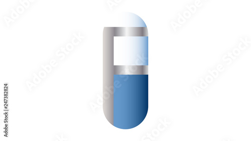 Pill logo vector design. Pharmacy logo