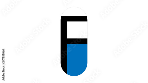 Pill logo vector design. Pharmacy logo