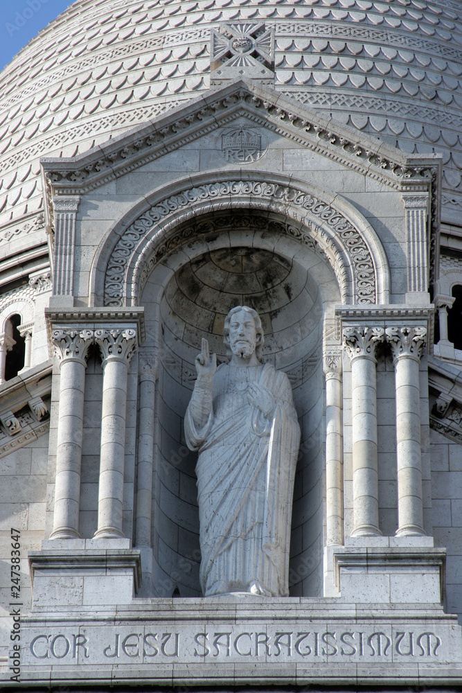 Fragment of Basilica of the Sacred Heart, Paris, France