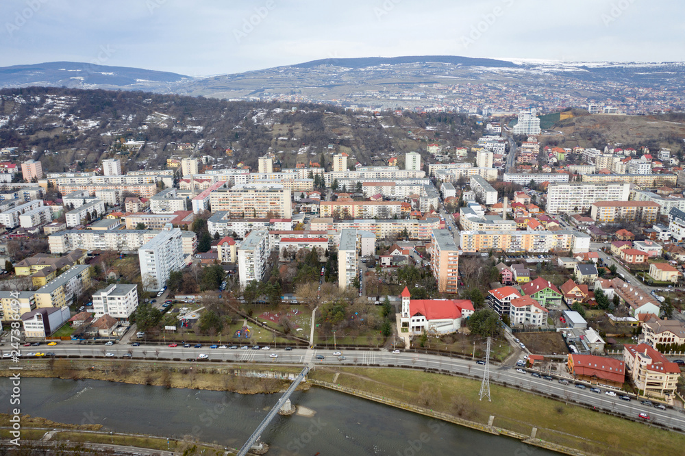 Aerial urban landscape