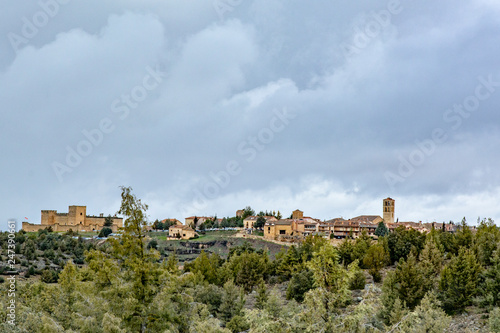 view of panoramic of the Pedraza Medieval Village , Spain