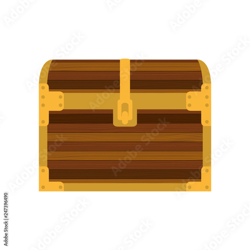 chest with coins isolated icon