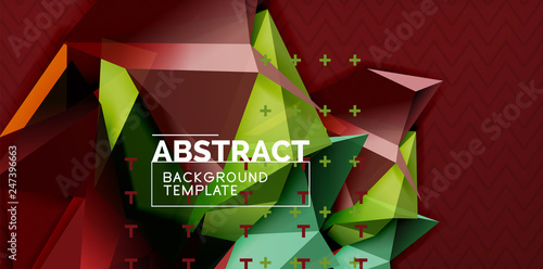 Triangular low poly background design