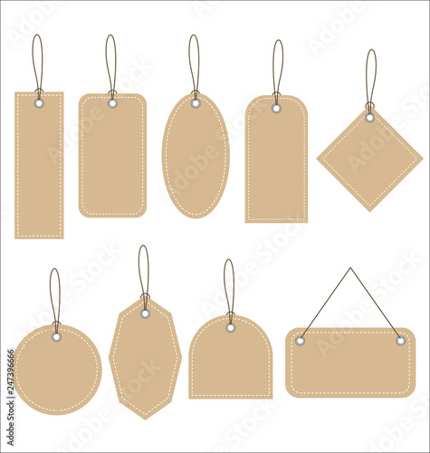 Price tag retro vintage collection vector illustration