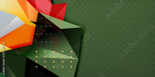Triangular low poly background design
