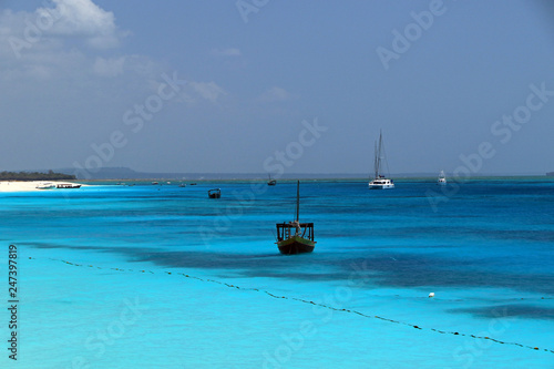 Coast in Nungwi, Zanzibar, Tanzania photo