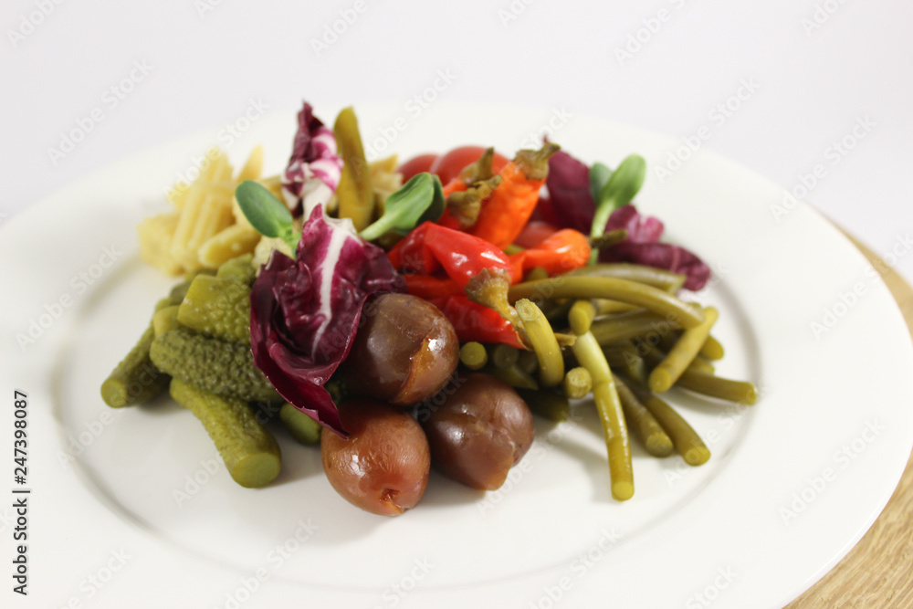 assorted pickled vegetables assorted pickled vegetables
