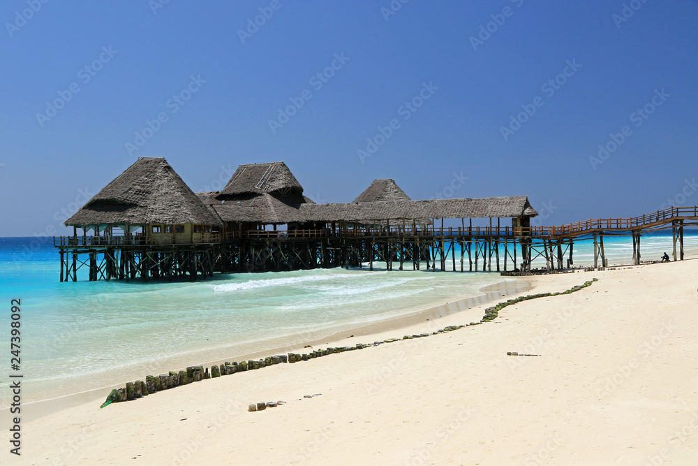 Coast and beach in Nungwi, Zanzibar, Tanzania