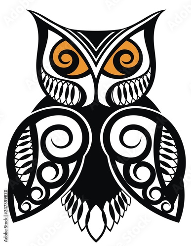 Owl logo vector template