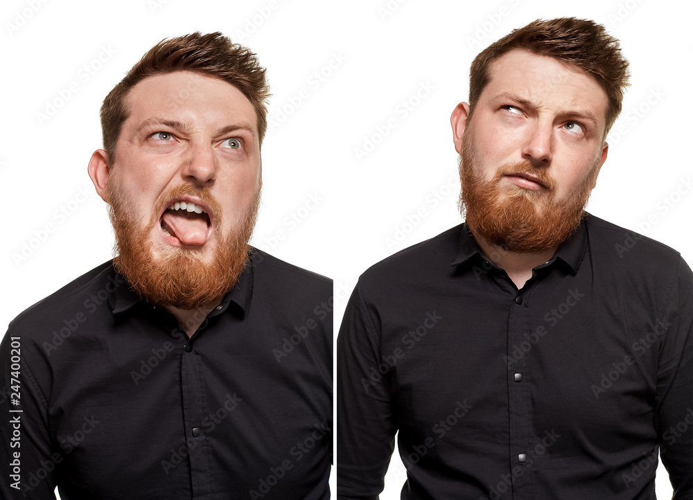 Studio portrait of young handsome smiling man Studio portrait of young handsome smiling man