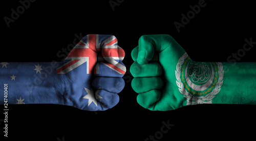 Australia vs  League arabian states © rauf