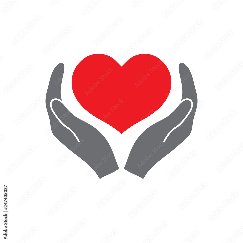 hands holding heart icon. Simple filled hands holding heart icon. hands holding heart icon. Simple filled hands holding heart icon.