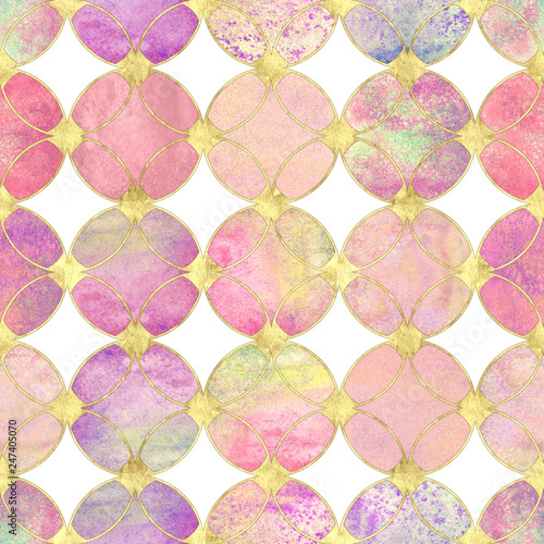 Seamless watercolour pastel...