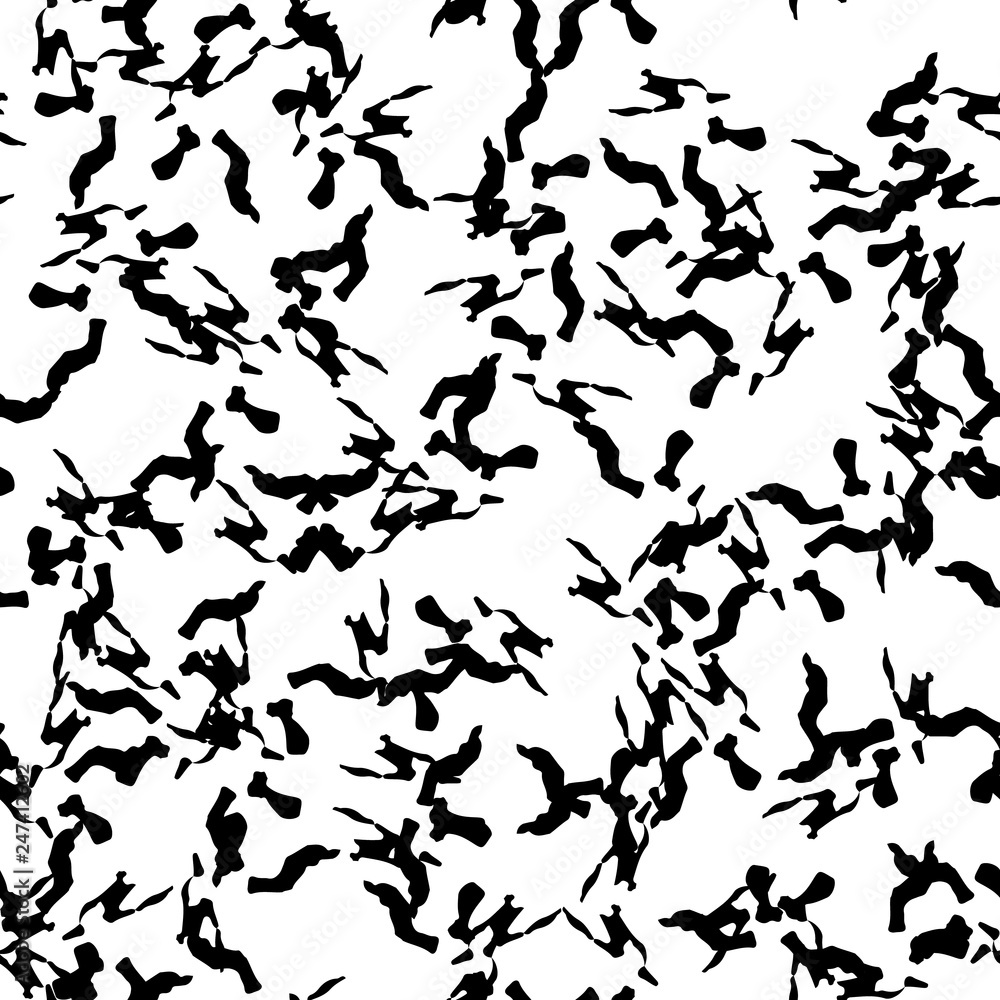 Urban UFO camouflage of various shades of white and black colors Urban UFO camouflage of various shades of white and black colors