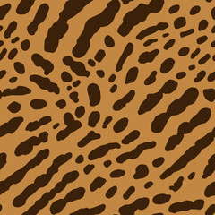 Handdoek met foto Bruin patronen Cheetah dierenprint naadloos patroon  © Sveta_Aho