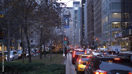 Typical street view in New York