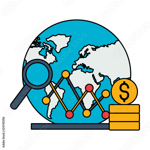 world stock market chart dollar