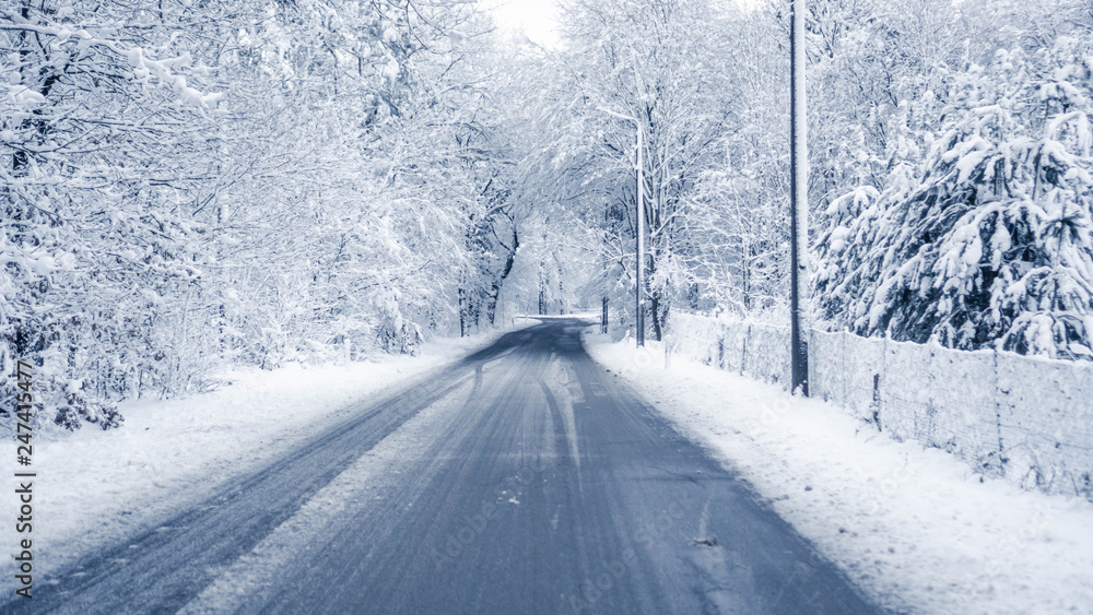 Fototapeta premium Winterlandschaft im Dresdner Norden