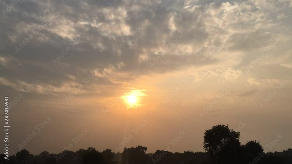 Timelapse of sunset in Country Side Timelapse of sunset in Country Side