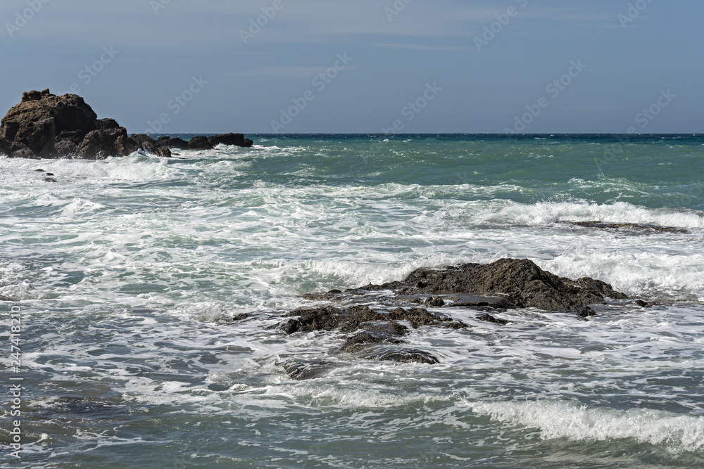 Italia Toscana Livorno Castiglioncello mare mosso Italia Toscana Livorno Castiglioncello mare mosso