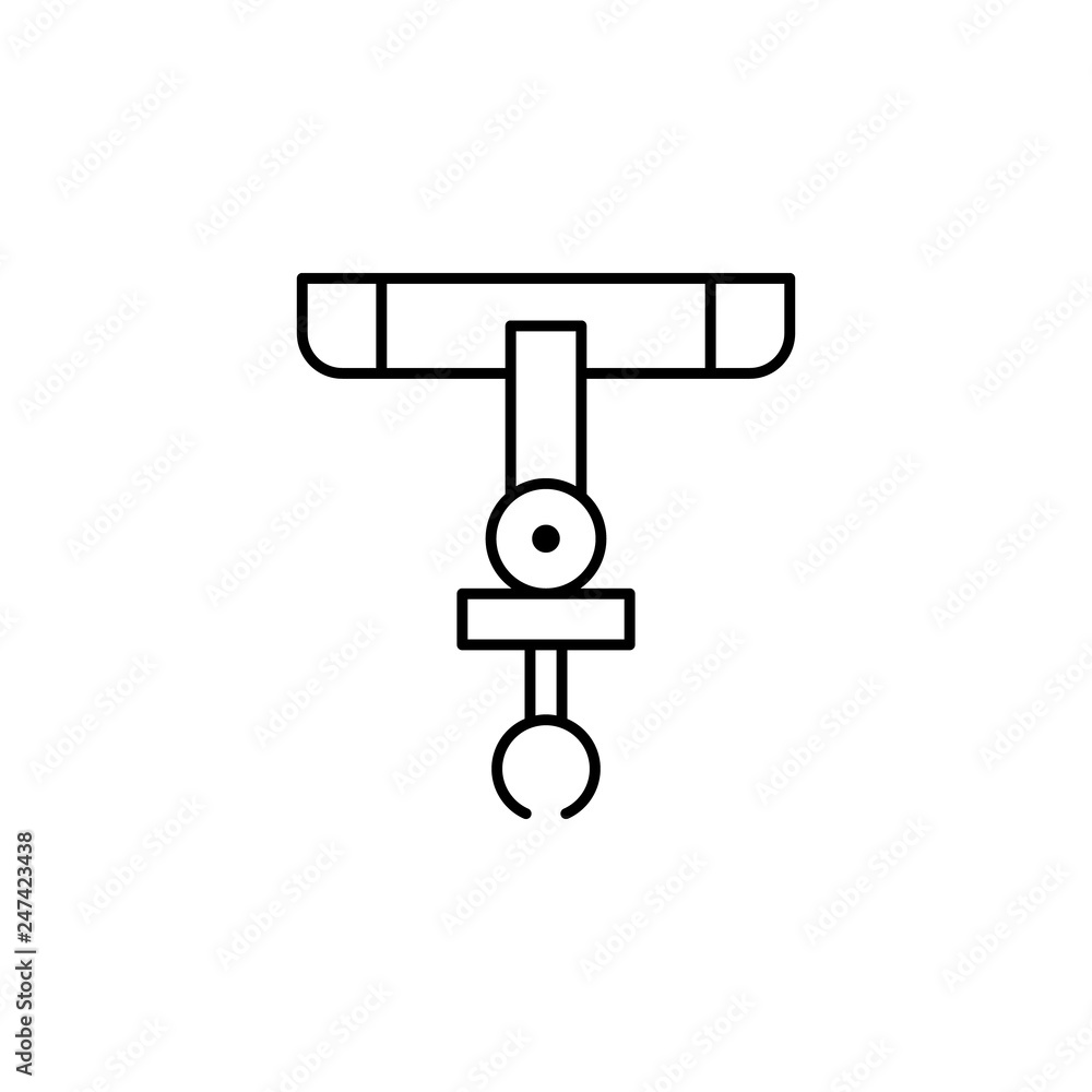 robot, crane outline icon. Signs and symbols can be used for web, logo, mobile app, UI, UX robot, crane outline icon. Signs and symbols can be used for web, logo, mobile app, UI, UX