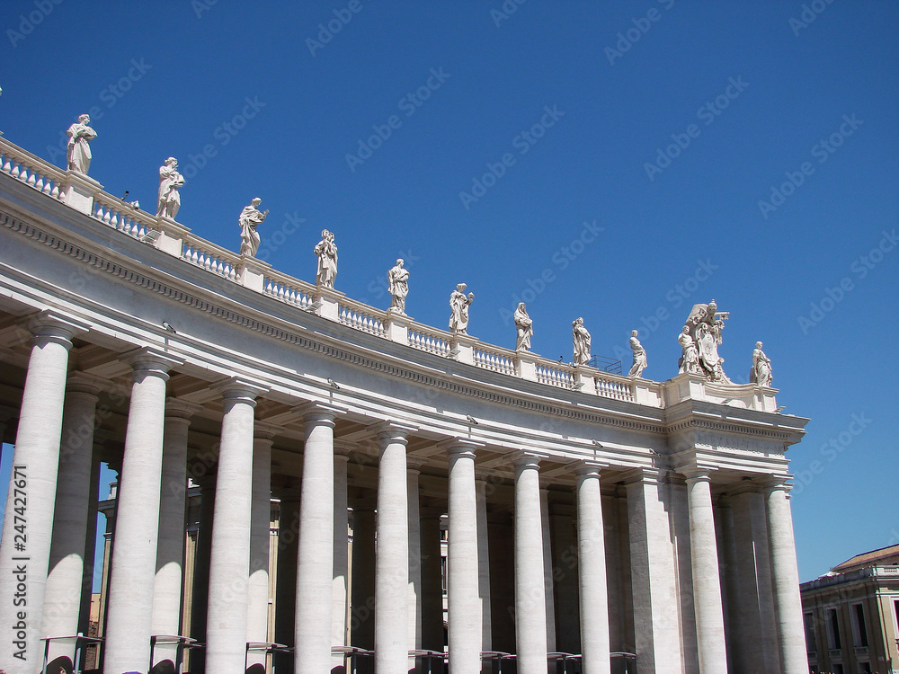 St. Peter's Square in the Vatican - Rome, Italy