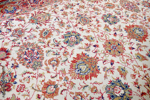 Handmade woven rug, oriental craft