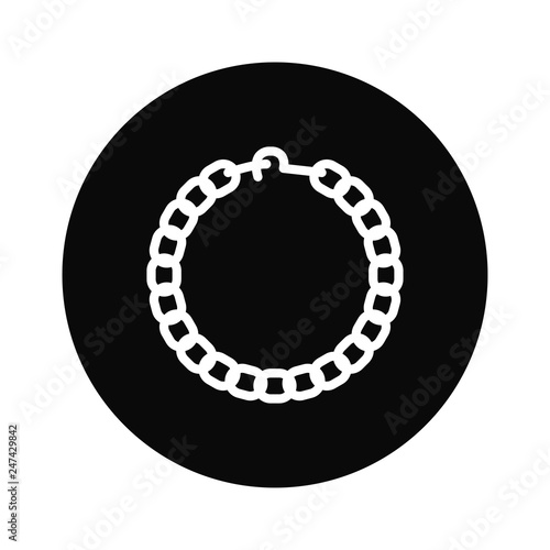 Necklace icon vector