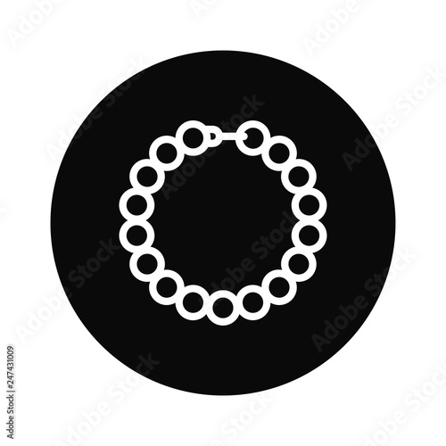 Necklace icon vector