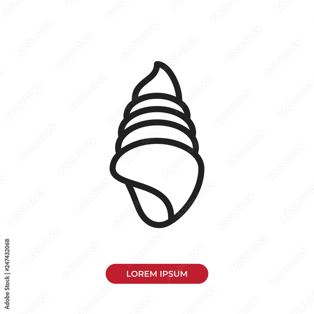 Shell vector icon Shell vector icon