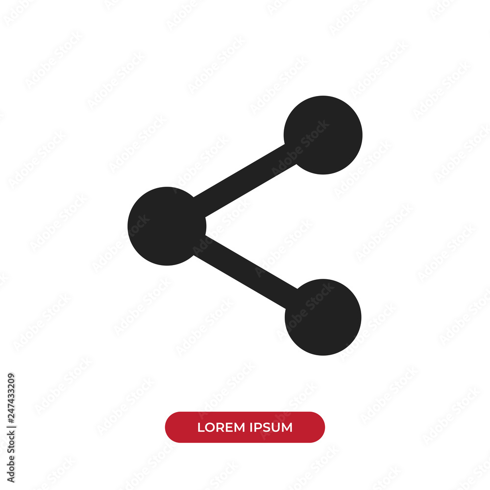 Filled Share icon vector isolated on white background. Modern symbol in trendy flat style for mobile app and web design. Filled Share icon vector isolated on white background. Modern symbol in trendy flat style for mobile app and web design.