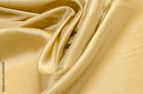 Φωτογραφία Lining fabric, beige color from viscose, acetate and elastane