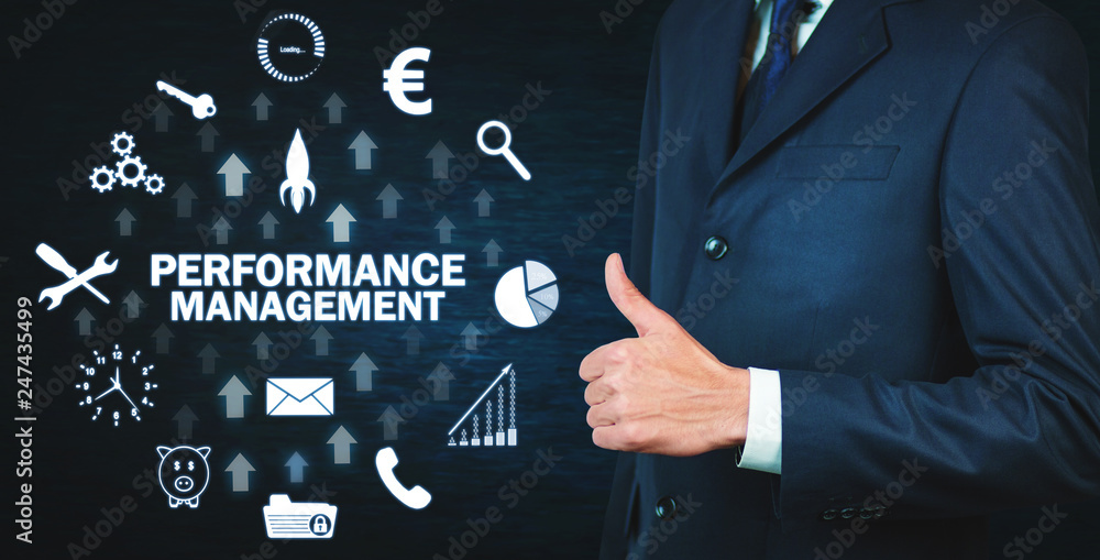 Obraz premium Performance Management. Business technology concept