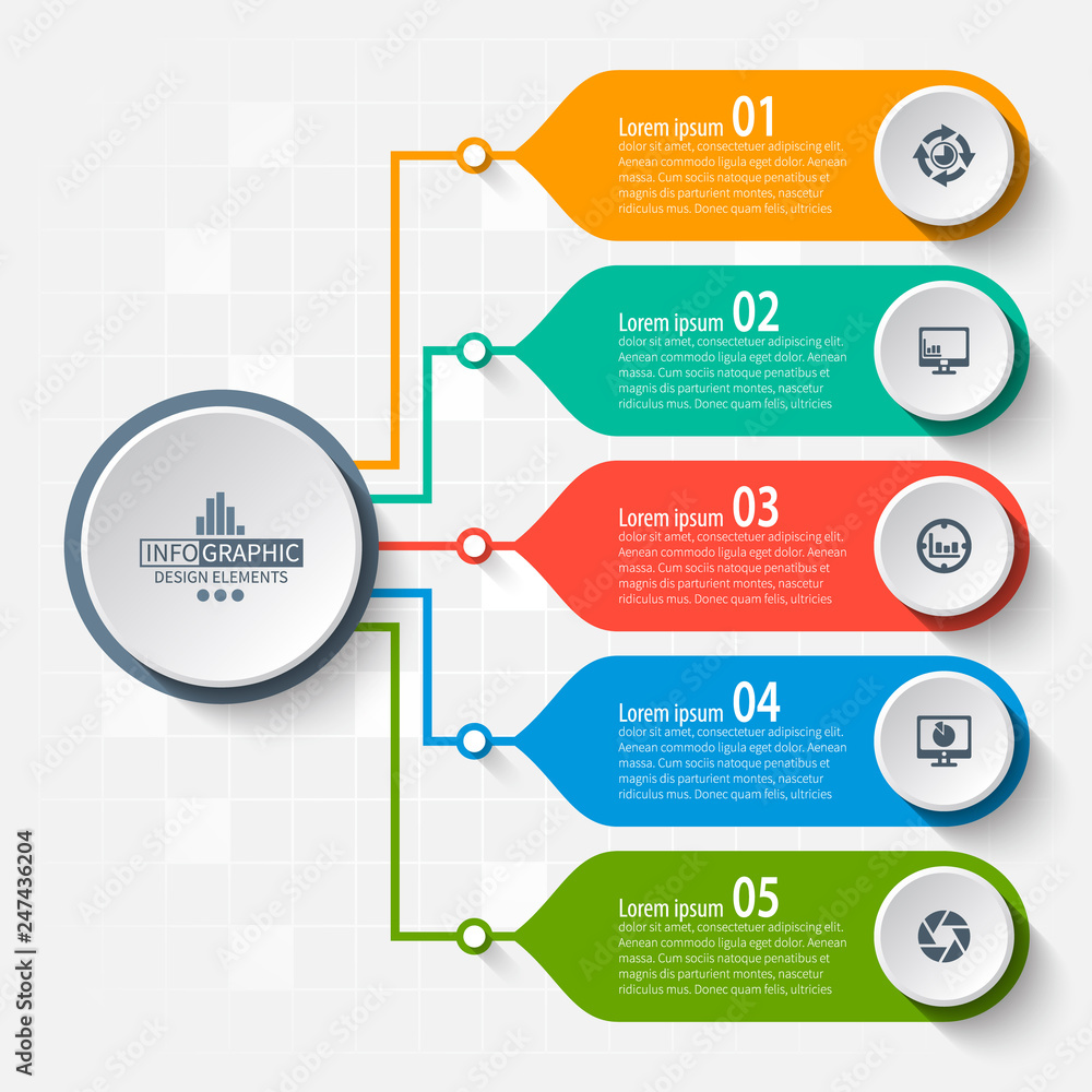 Abstract 3D Paper Infographics. Business template .Vector illustration Abstract 3D Paper Infographics. Business template .Vector illustration