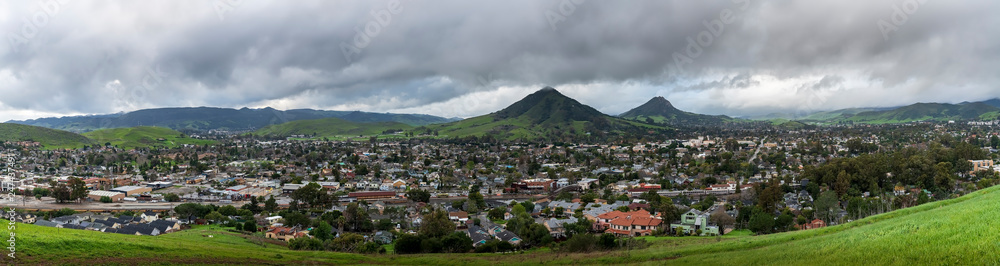 Panorama of San Luis Obispo after a Storm 