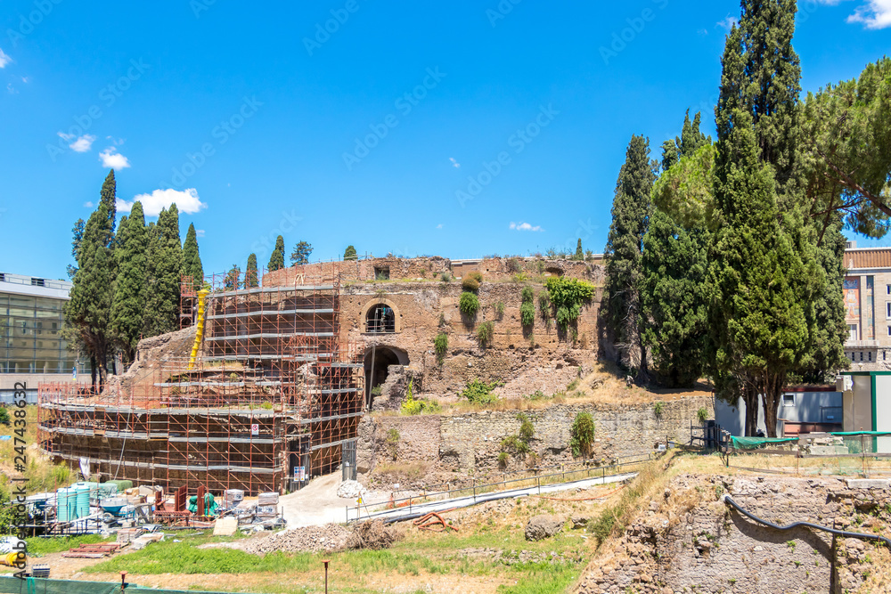 The Mausoleum of Augustus is a large tomb built by the Roman Emperor Augustus in Rome, Italy