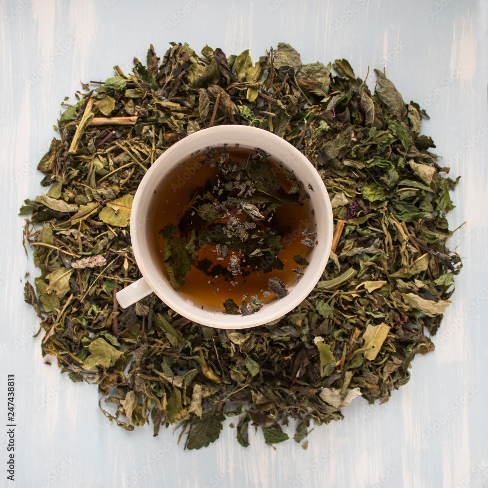 Fototapeta premium herbal tea in a cup