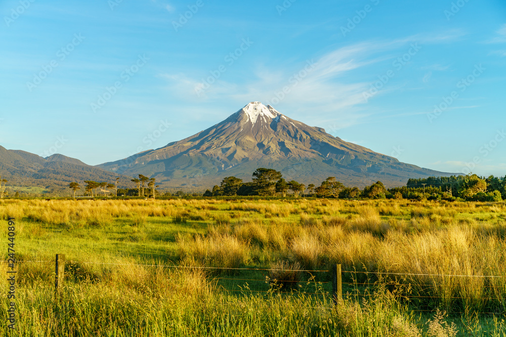 cone volcano mount taranaki, new zealand 16