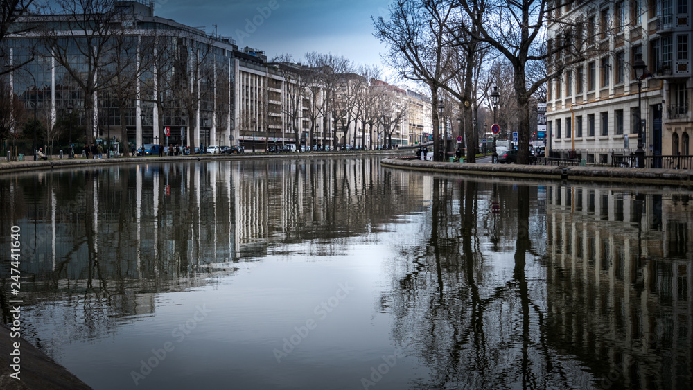 waterway (canal) in paris