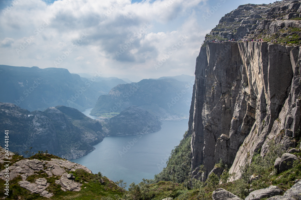 View of the fjord in Norway