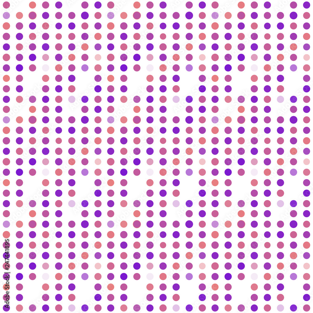 Seamless abstract pattern background with a variety of colored circles.