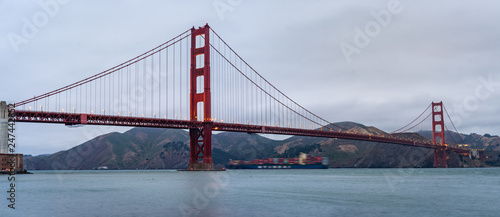 Golden Gate Bridge in the evening