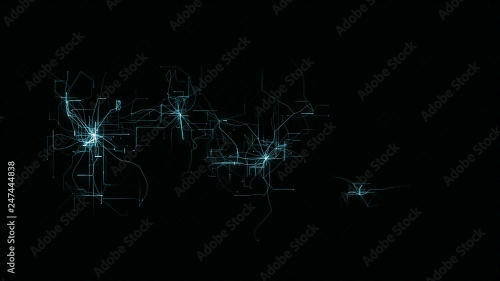 Digital binary code futuristic background loop scientific technology ...