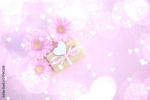 Geschenk mit Herz Glückwuns...