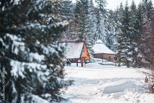 snow mountain house © Djordje