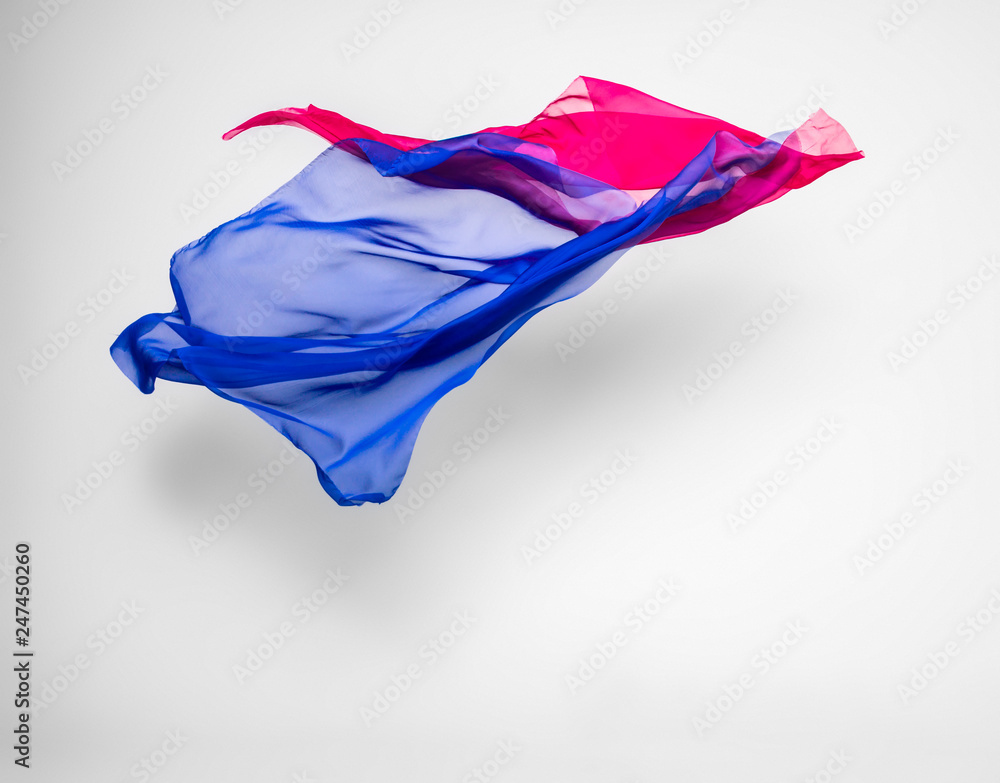 Fototapeta premium multicolored fabric in motion