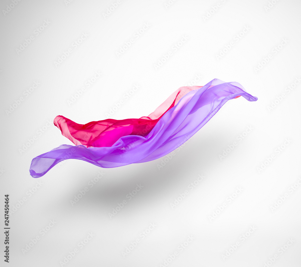Fototapeta premium multicolored fabric in motion