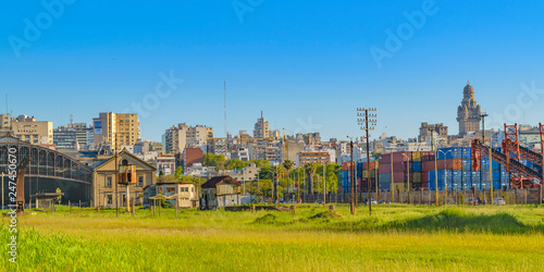Montevideo Cityscape from Old Train Station View